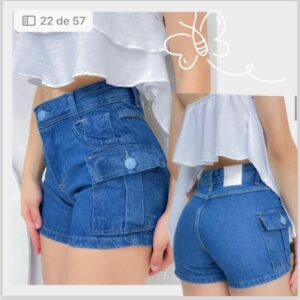 Shorts Cargo Azul